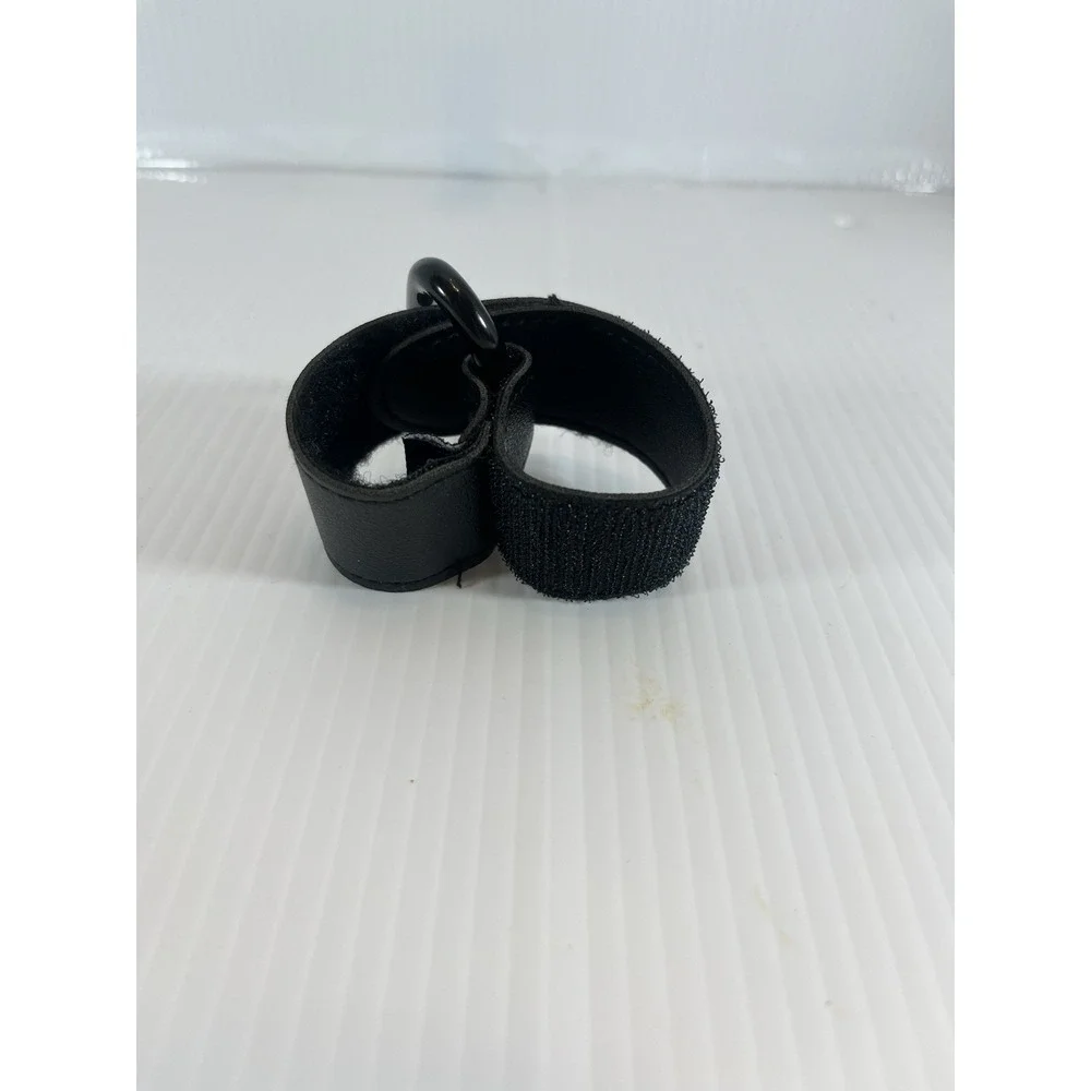 New‎ Stroller Hooks Leather Black Heavy Duty Carabiner Hook Straps Black